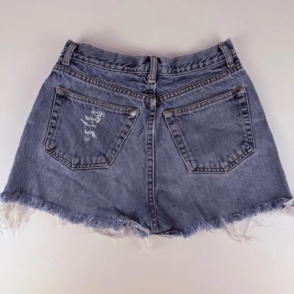 Vintage GAP Distressed Blue Denim Shorts - Picture 4 of 5
